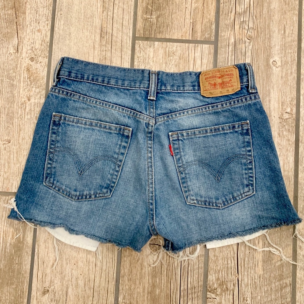 Levi’s denim cutoff shorts
